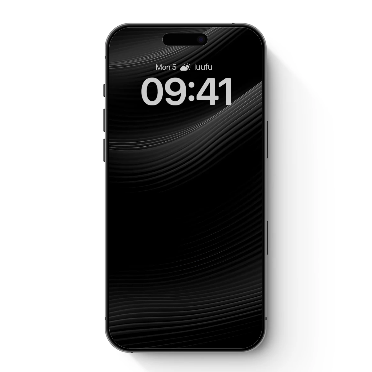 Elegant Black Waves: Abstract Flow