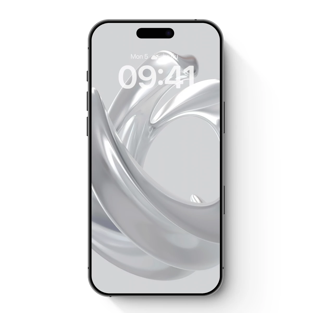 Elegant Silver Swirls: Abstract Sculptural Art