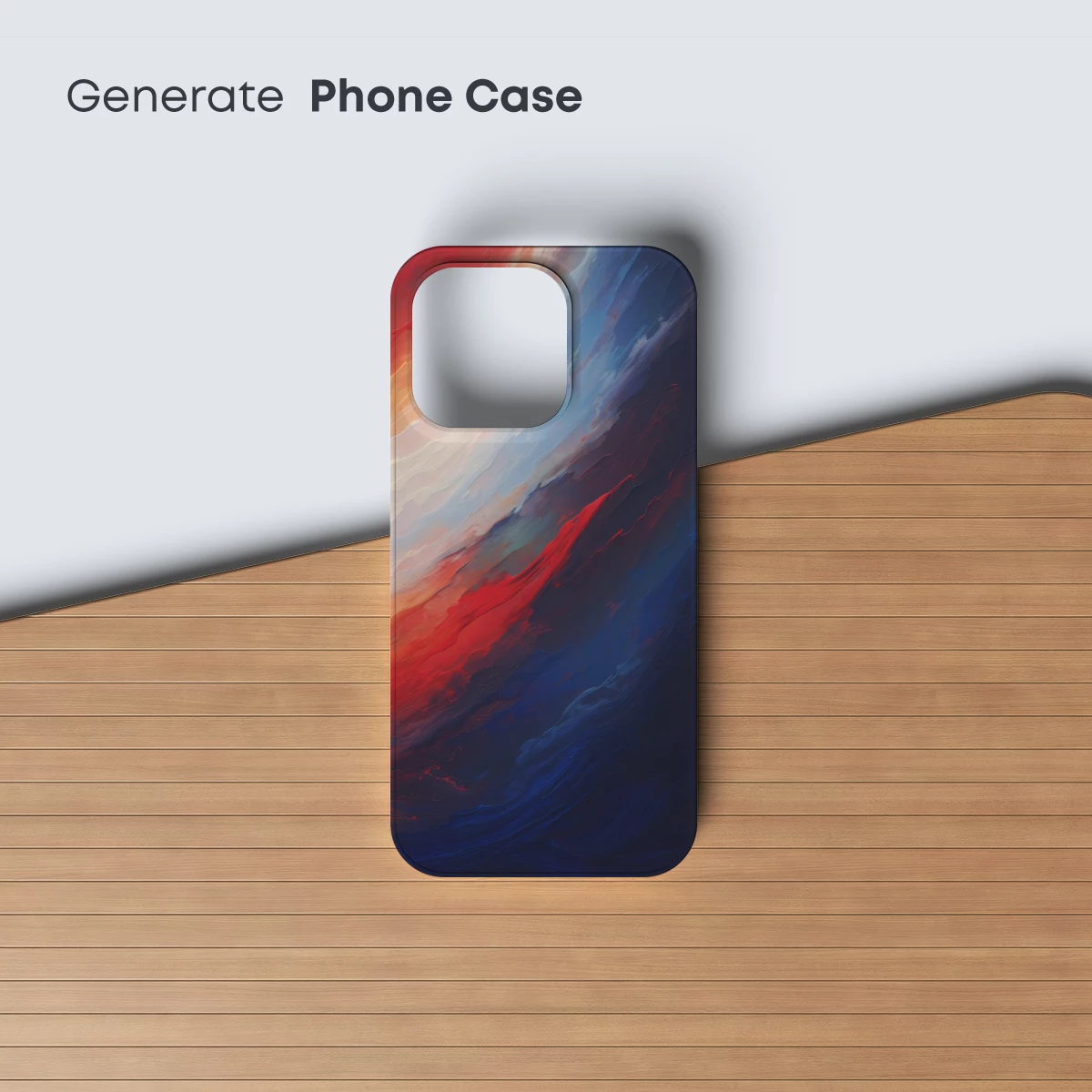 Abstract Sunset Waves: Fusion of Fire and Sea - Image 3