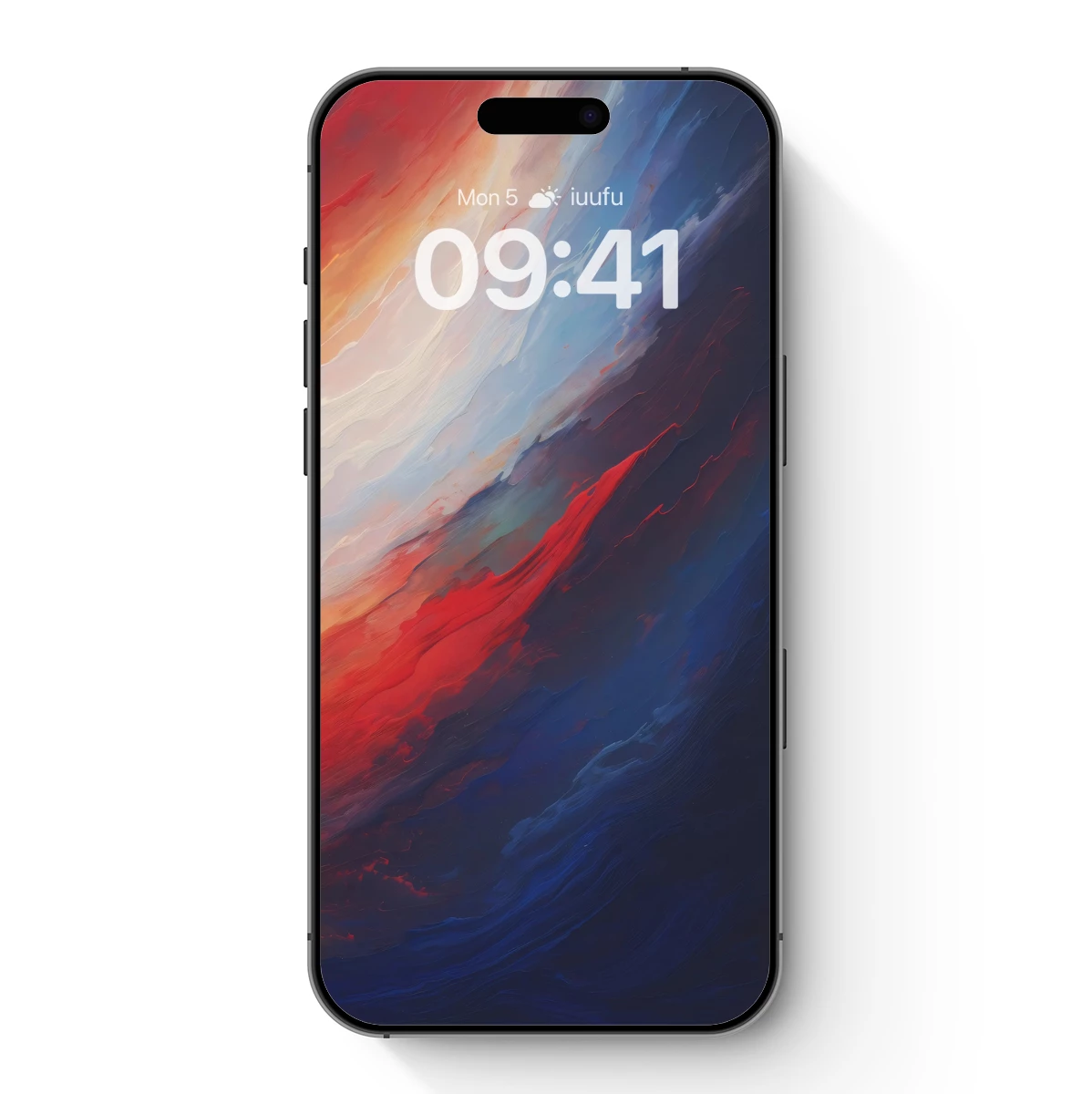 Abstract Sunset Waves: Fusion of Fire and Sea