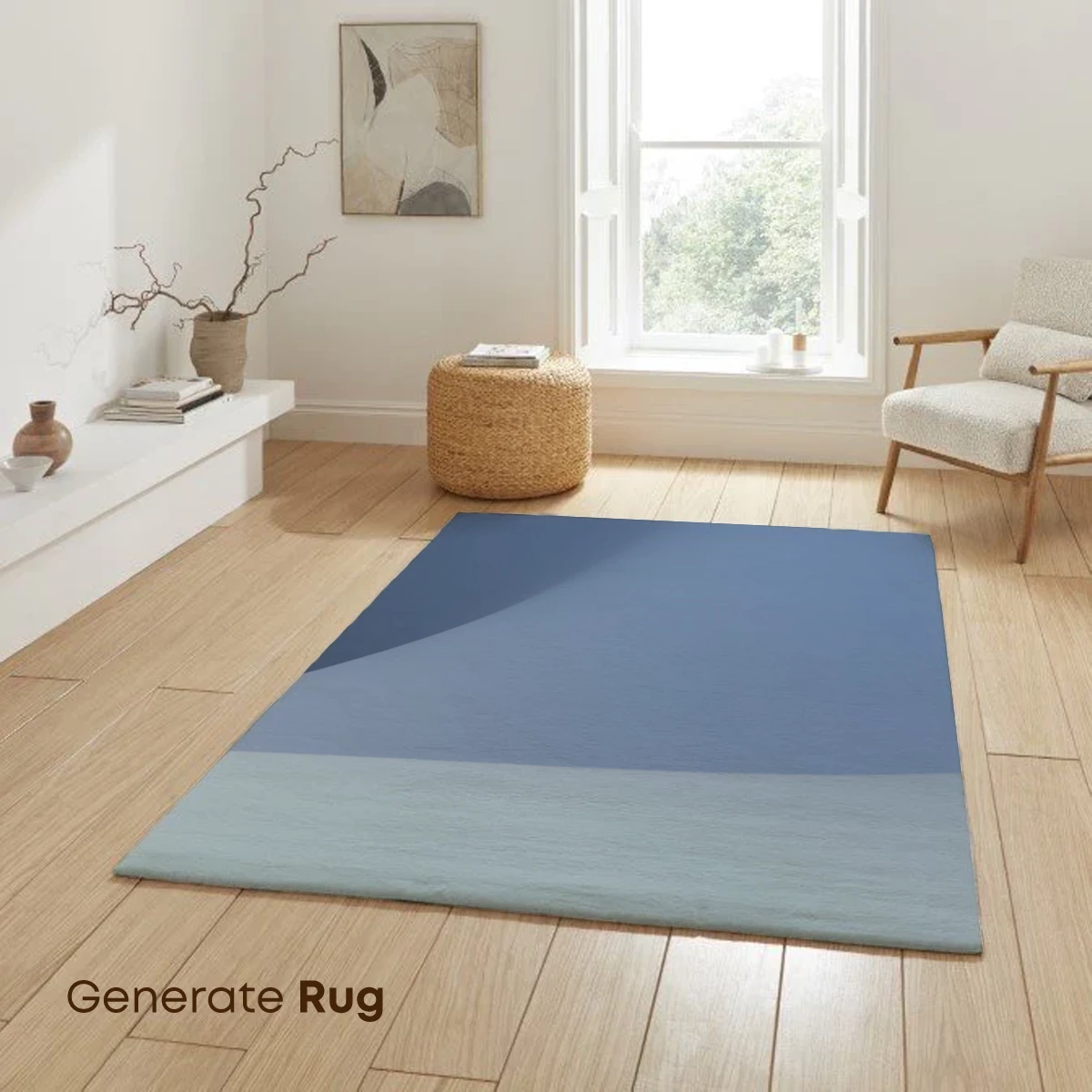 Abstract Horizon: Green Waves and Blue Skies - Image 6