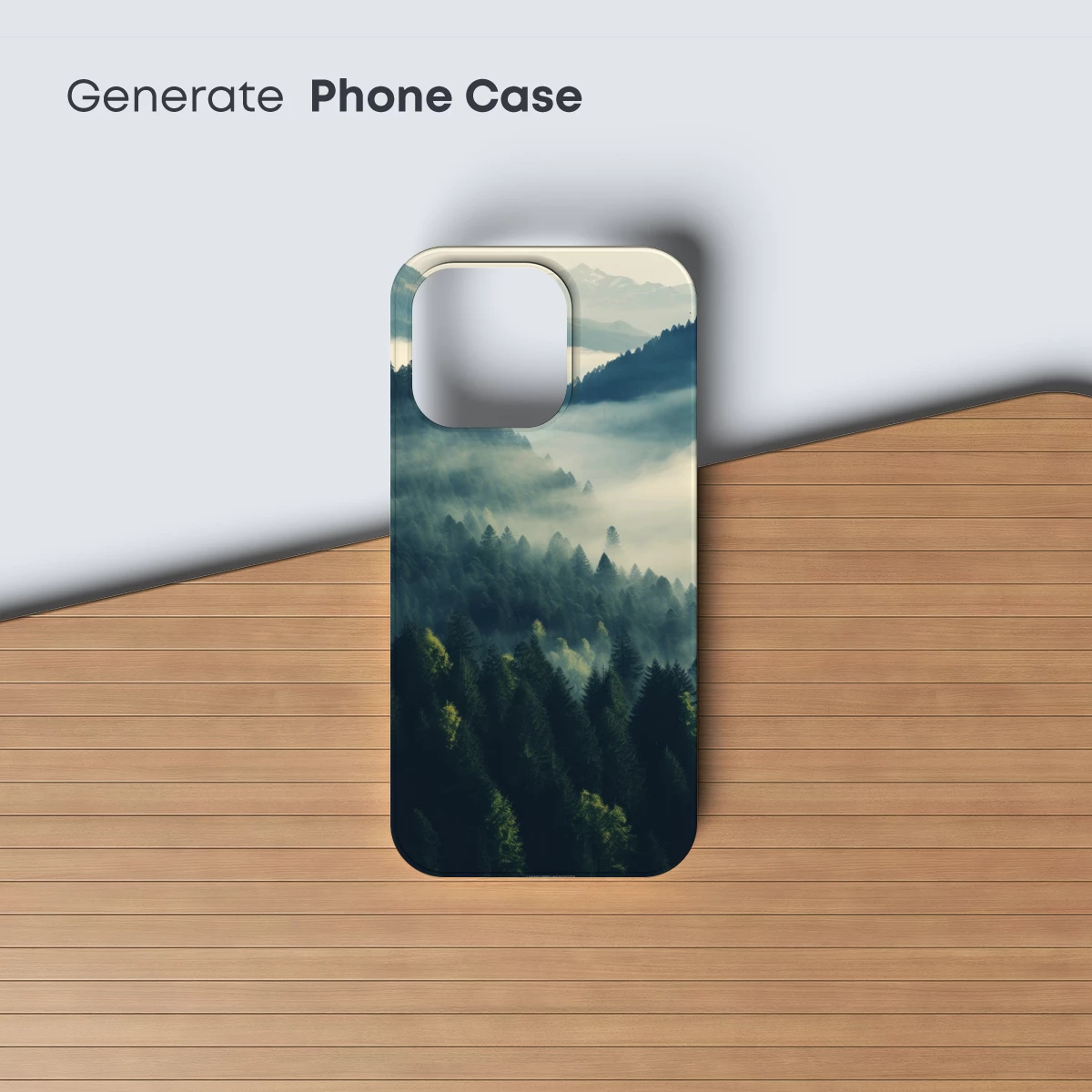 Misty Mountain Serenity: A Forest Veiled in Fog - Image 3