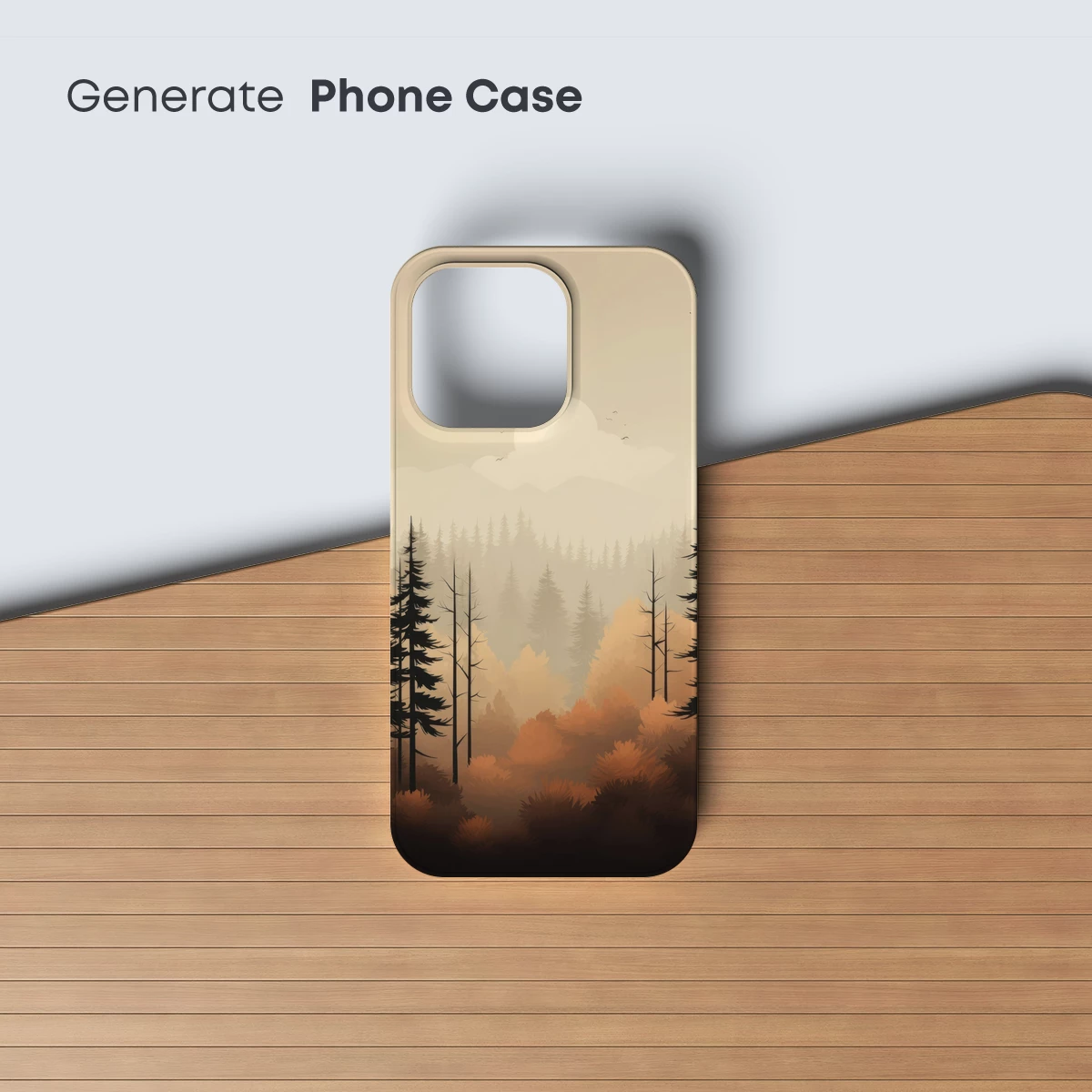 Misty Forest Dawn: A Haze of Warm Silence - Image 3