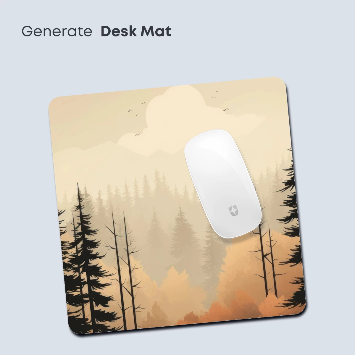 Misty Forest Dawn: A Haze of Warm Silence - Image 4