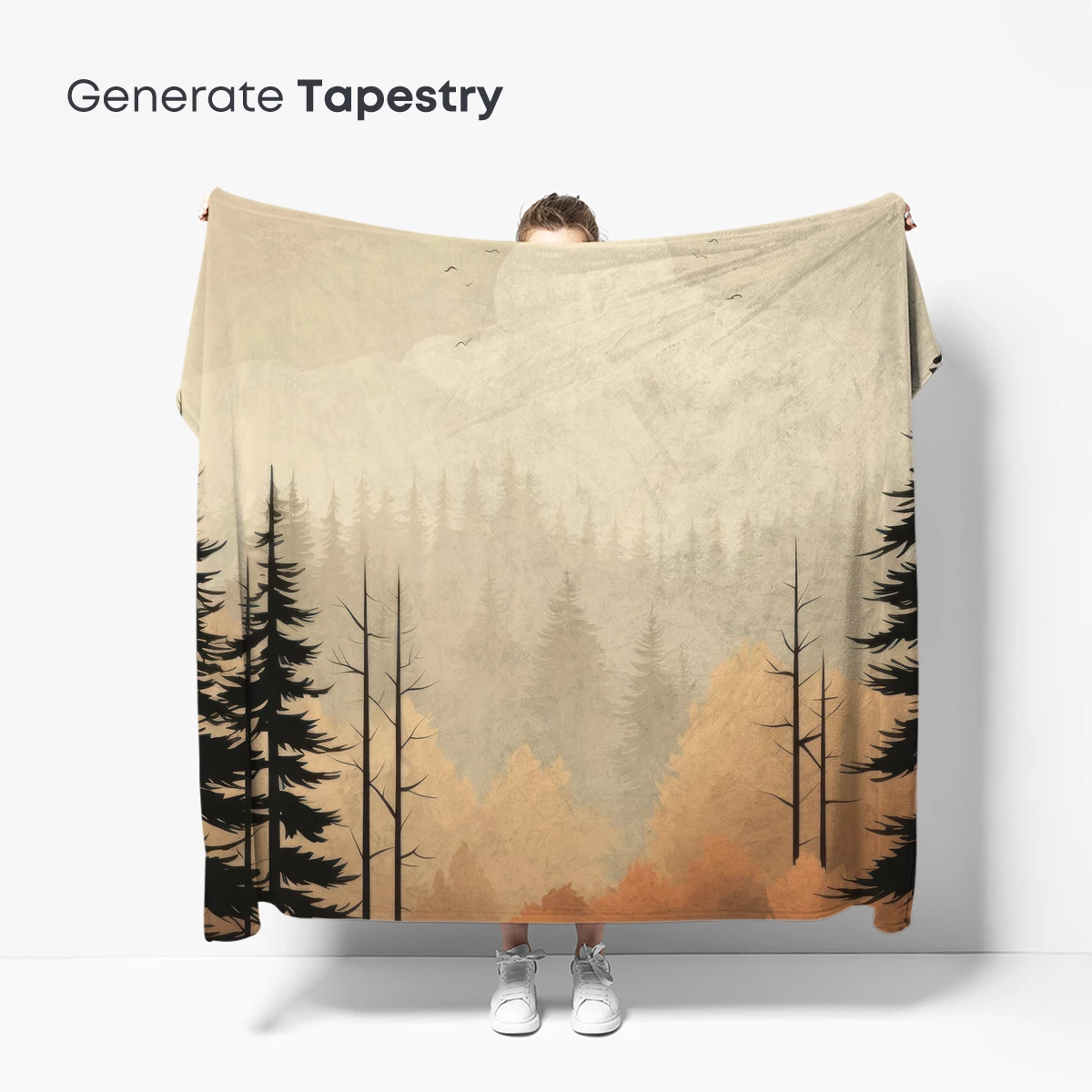 Misty Forest Dawn: A Haze of Warm Silence - Image 5