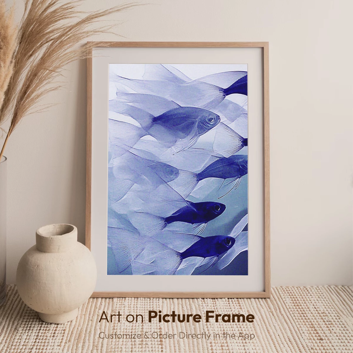 Ethereal Fish Swarm: Ghostly Transparency in Motion - Image 6