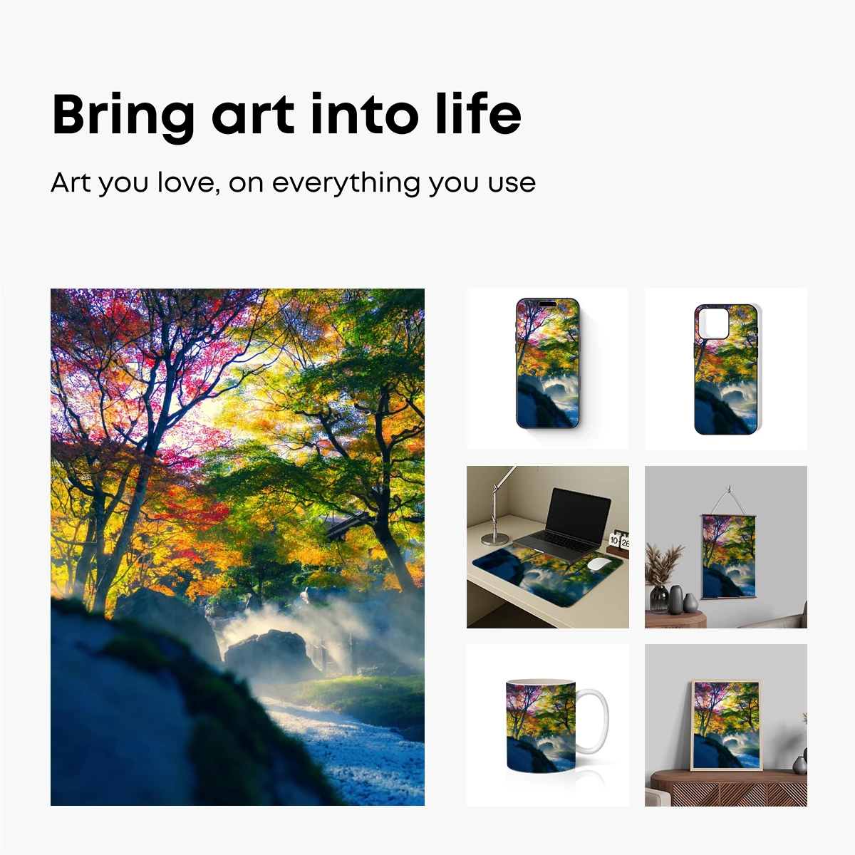 Autumn Mist Garden: A Symphony of Colors and Light - Image 2