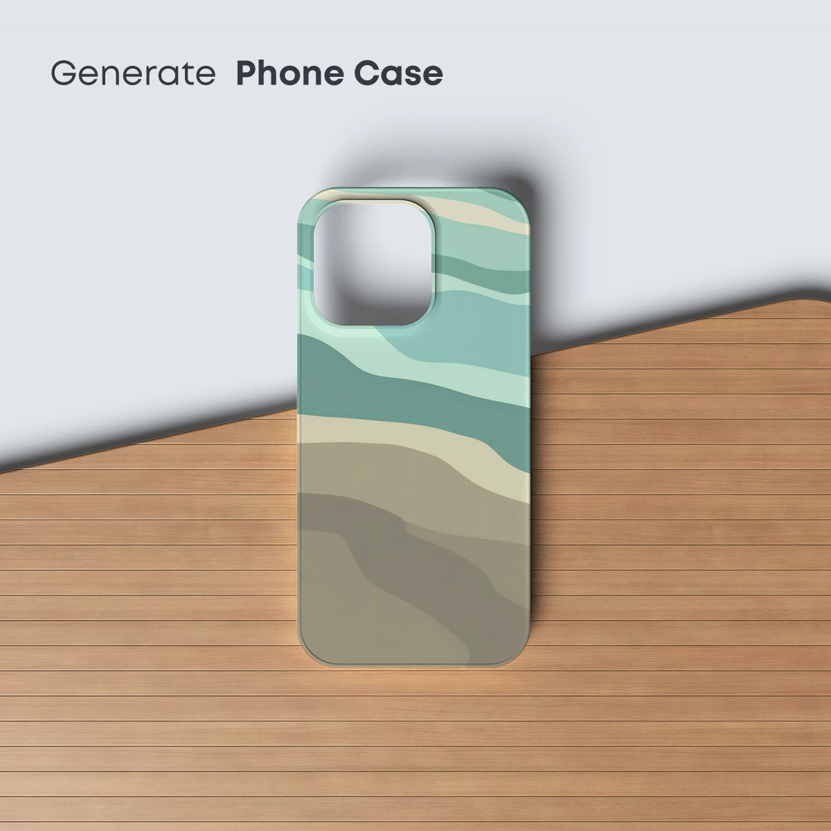 Abstract Coastal Layers: Serene Waves and Sands - Image 3