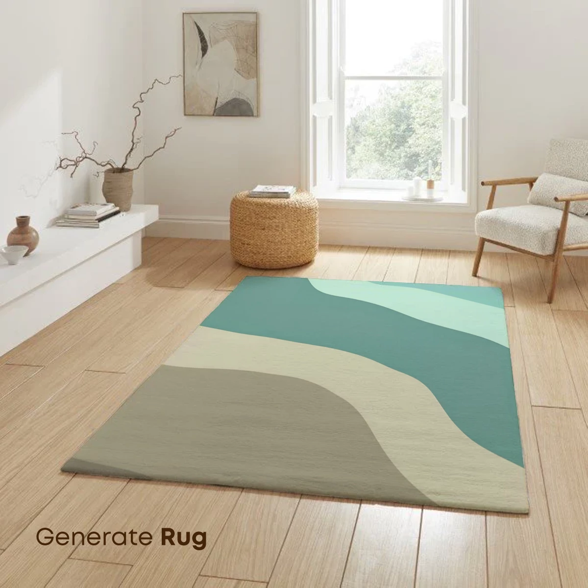 Abstract Coastal Layers: Serene Waves and Sands - Image 6