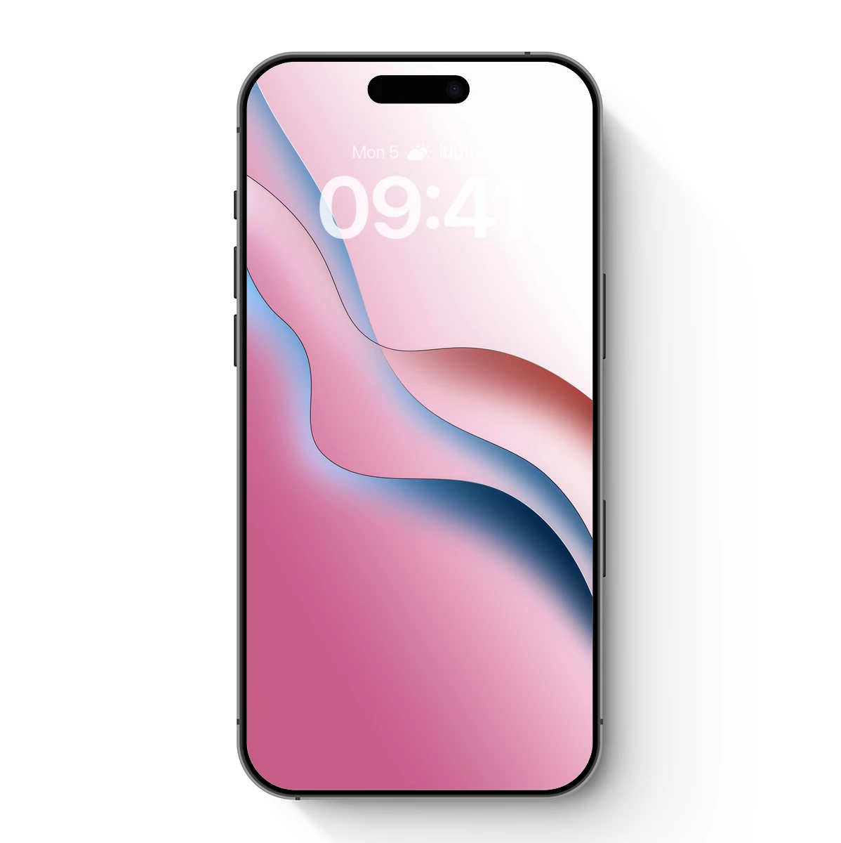 Fluid Gradient Symphony: Abstract Waves in Pink and Blue