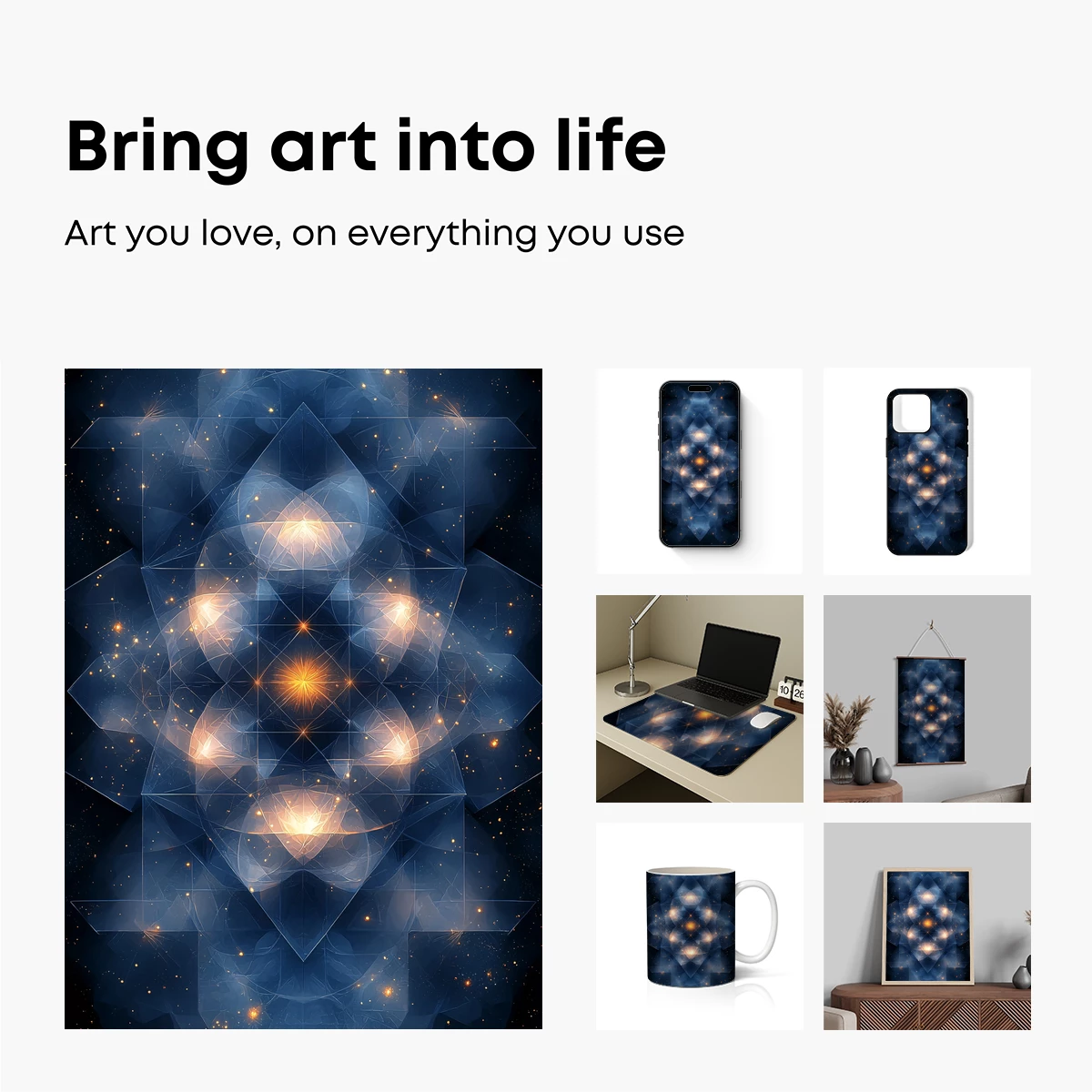 Geometric Galaxy Symphony - Image 2