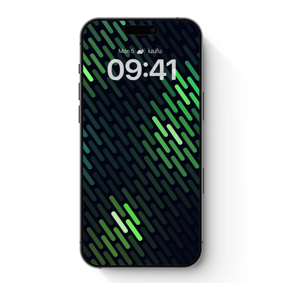 Diagonal Green Gradient: Digital Line Art