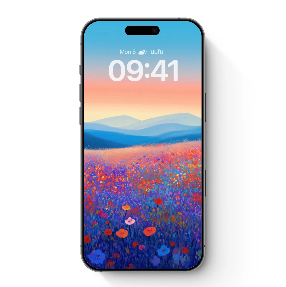 Enchanted Floral Landscape at Dusk