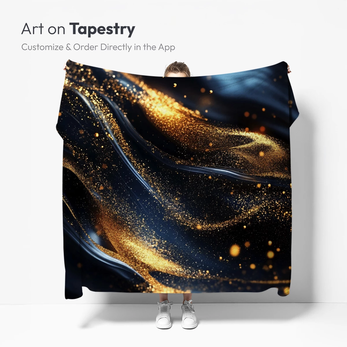 Golden Abyss: Elegance in Dark Fluidity - Image 5