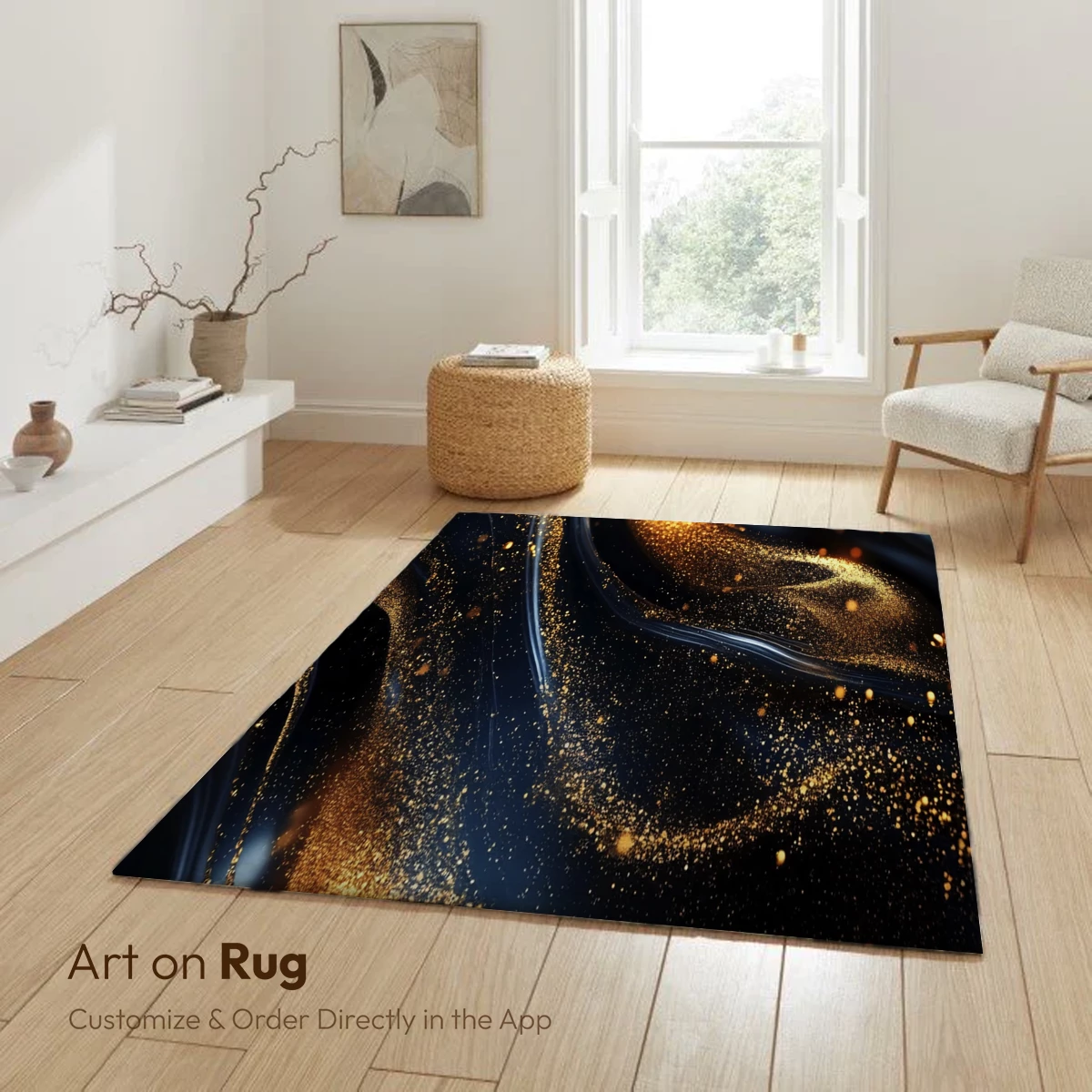 Golden Abyss: Elegance in Dark Fluidity - Image 6