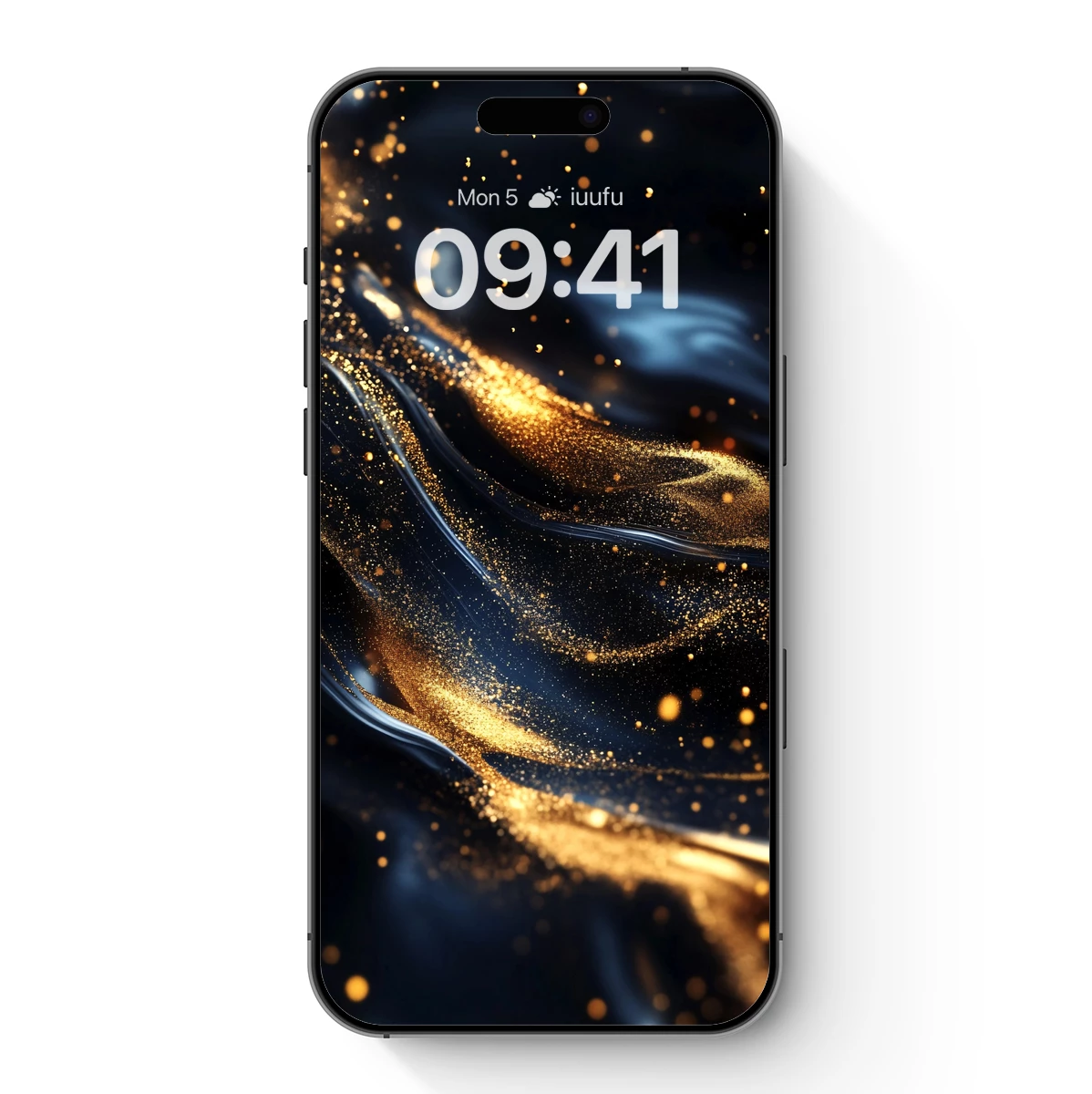 Golden Abyss: Elegance in Dark Fluidity