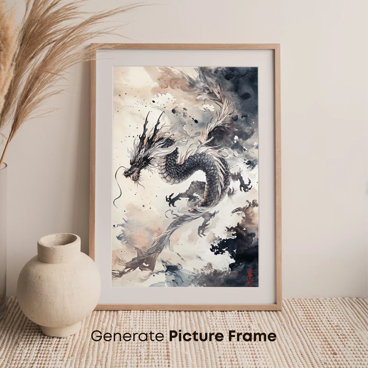 Ink Dragon Ascending: Ethereal Power in Motion - Image 7
