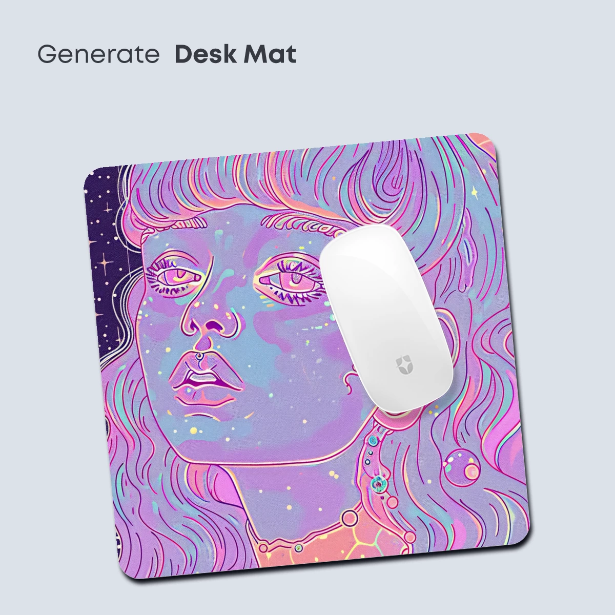 Cosmic Mermaid Dream: Psychedelic Galaxy Art - Image 4