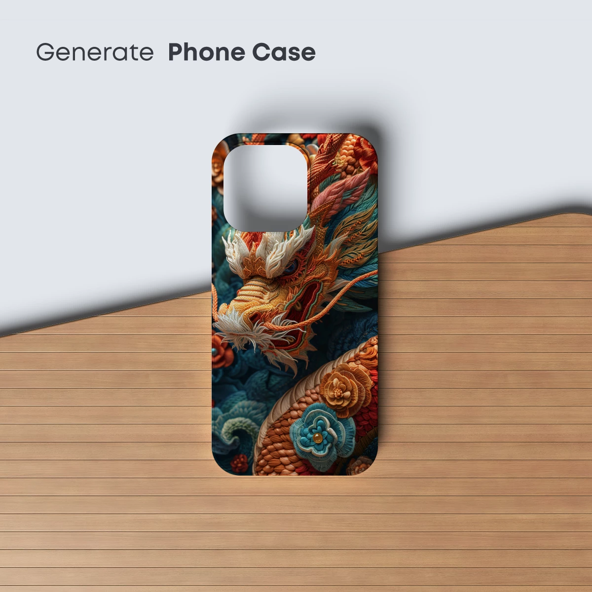 Embroidered Dragon's Majesty: Textured Artistry - Image 3