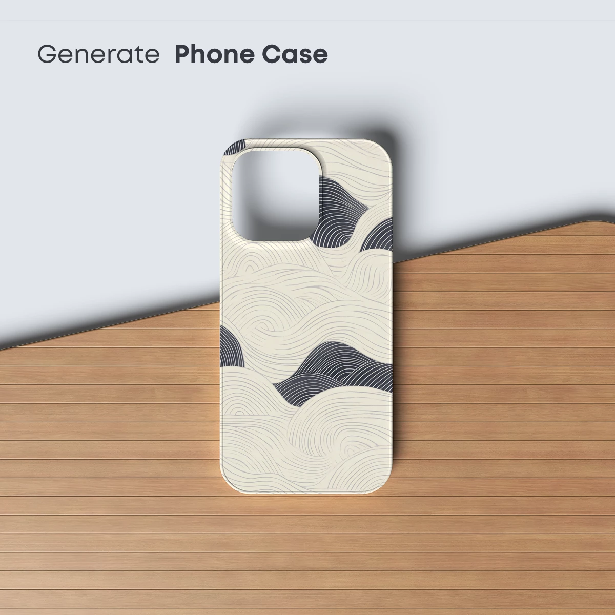 Elegant Wave Symphony: Hokusai-Inspired Line Art - Image 3