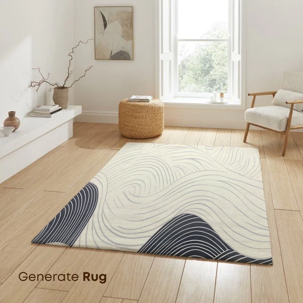 Elegant Wave Symphony: Hokusai-Inspired Line Art - Image 6