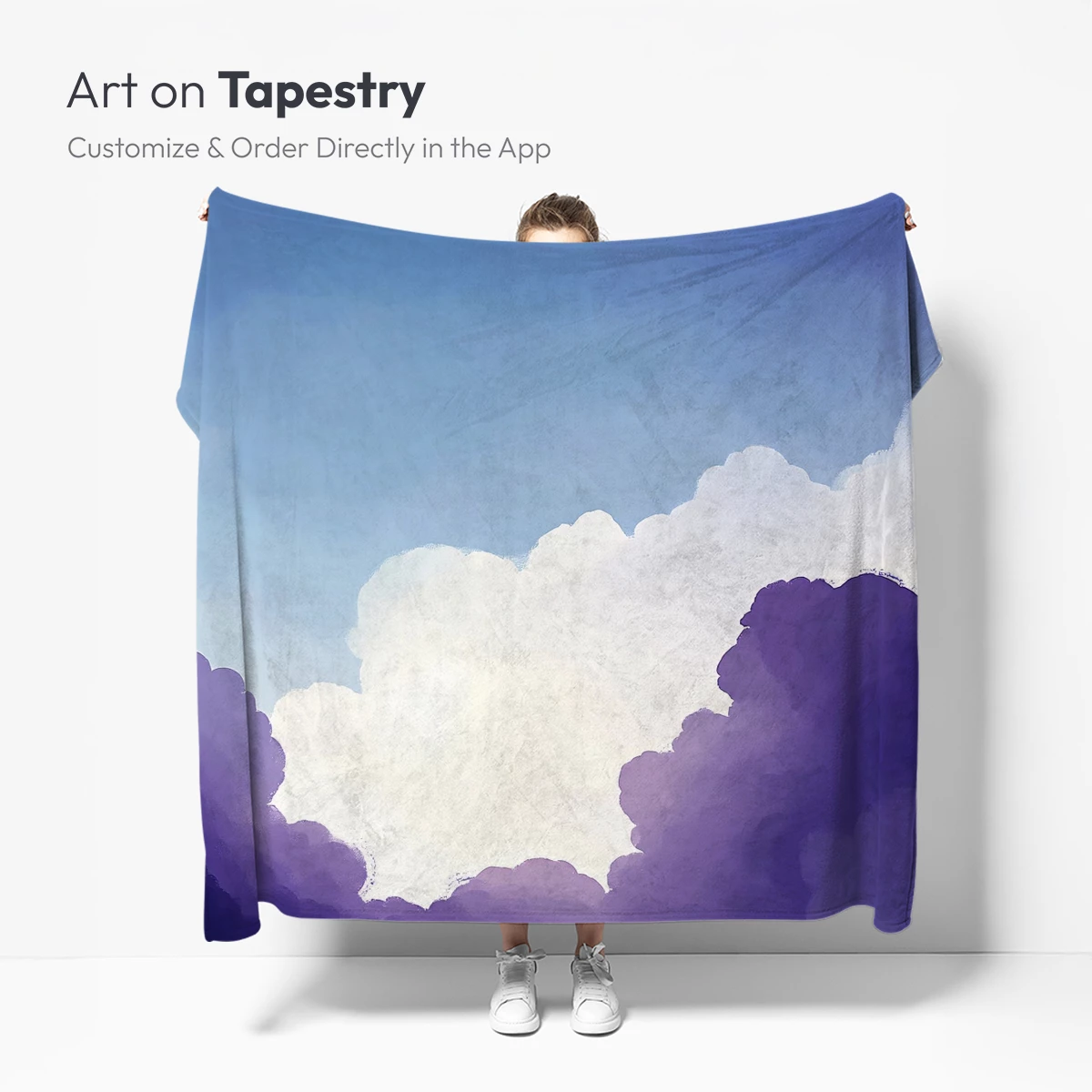 Ethereal Cloudscape: Purple Hues and Soft Light - Image 5