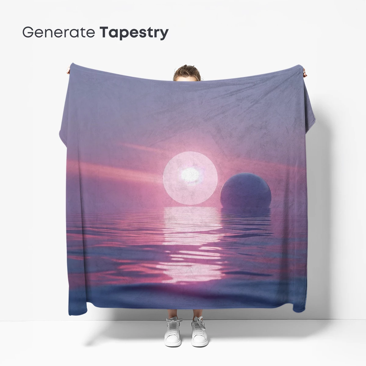 Ethereal Sunset Spheres: A Surreal Horizon - Image 5