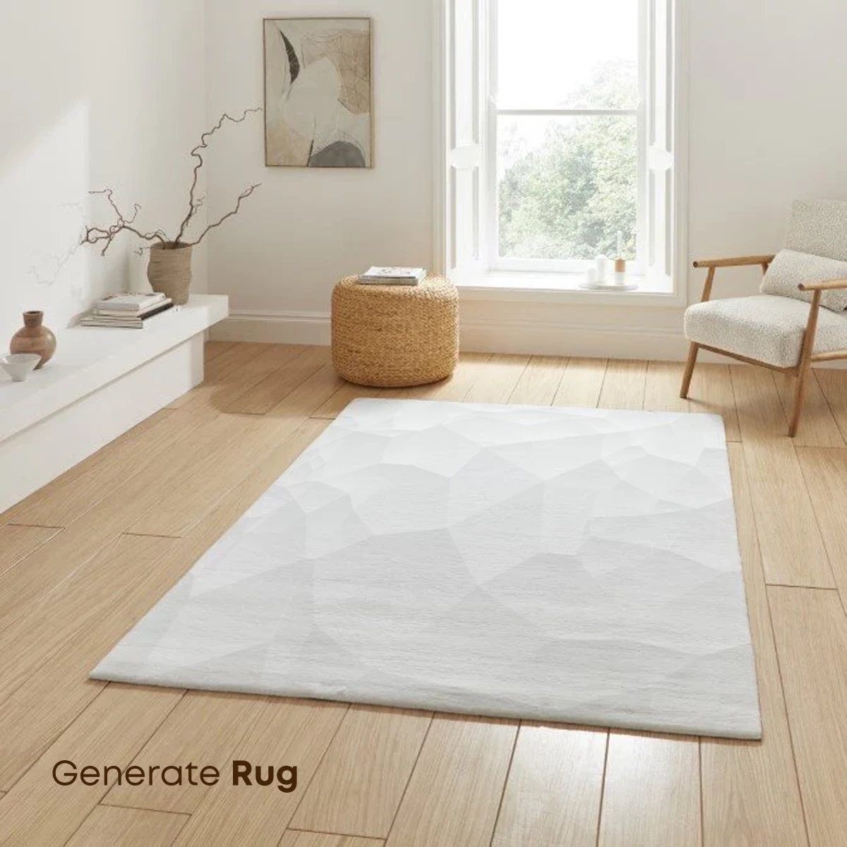 Geometric White Elegance: A Study in Light and Form - Image 6