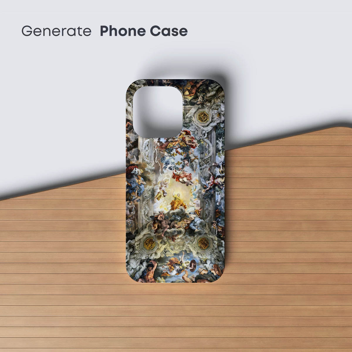 Baroque Ceiling Odyssey: Divine Figures in Celestial Harmony - Image 3