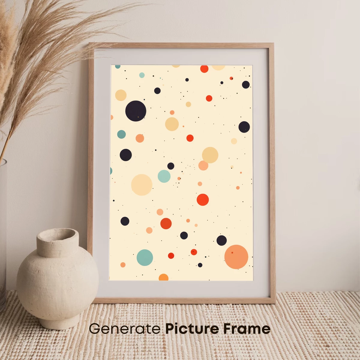 Dot Constellation: Abstract Polka Harmony - Image 7