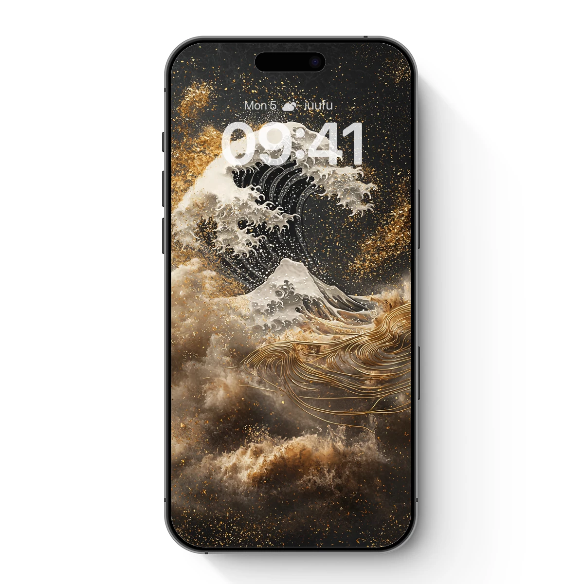 Golden Hokusai Wave: Modern Elegance Meets Classic Art Golden Hokusai Wave: Modern Elegance Meets Classic Art