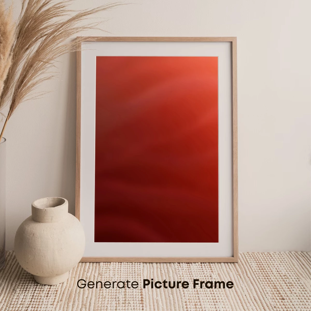Crimson Haze: Abstract Fluidity in Warm Tones - Image 7
