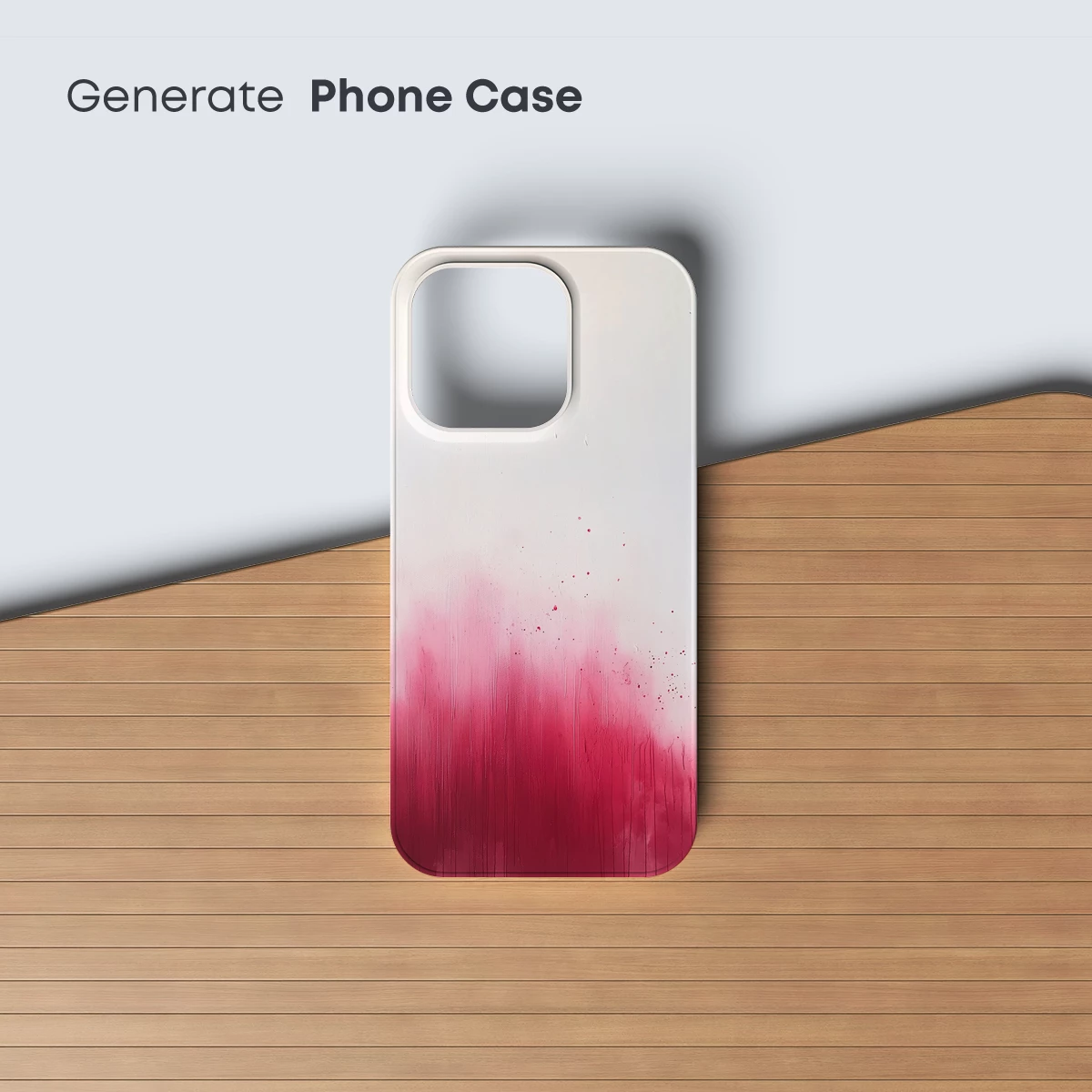 Crimson Rainfall: Abstract Watercolor Drama - Image 3