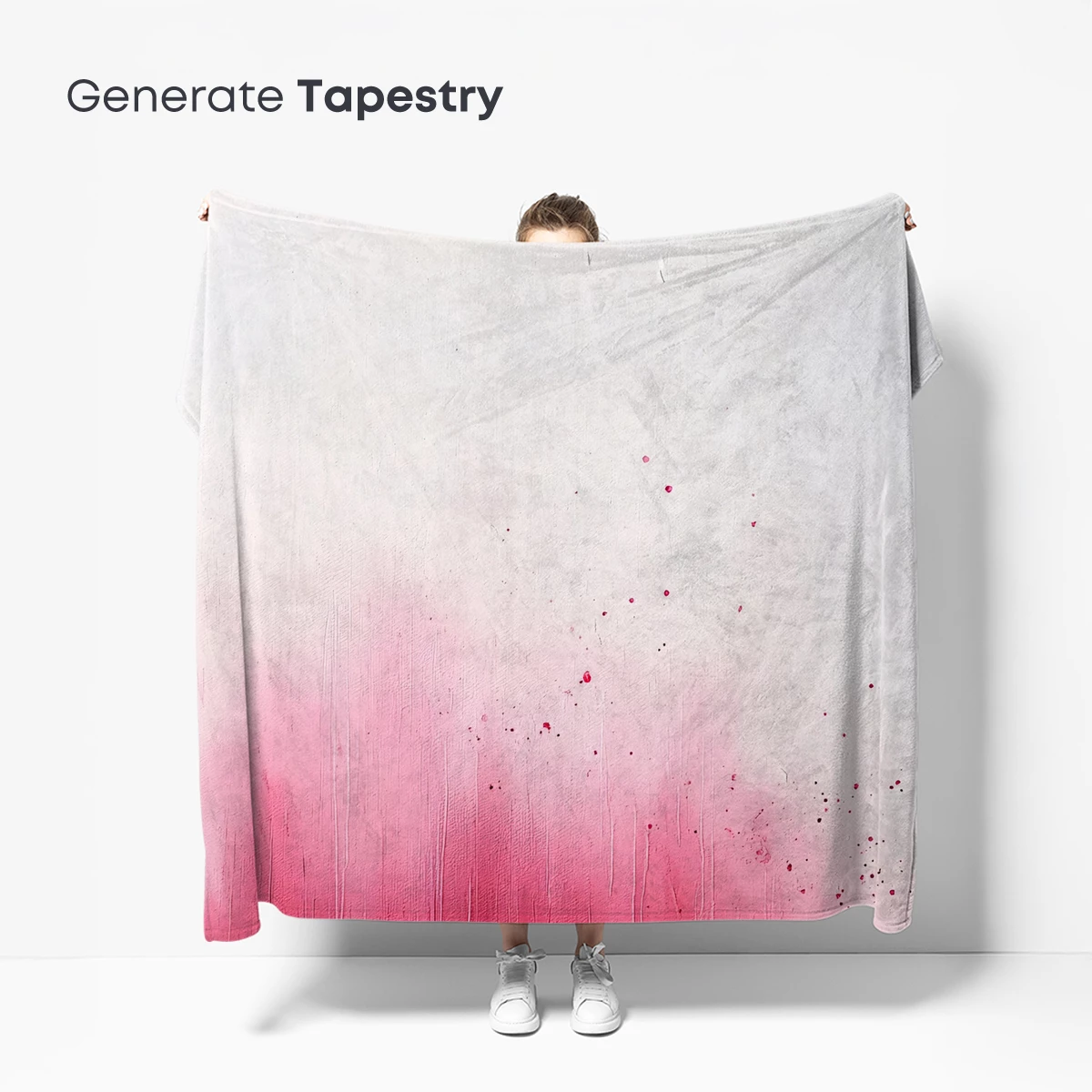 Crimson Rainfall: Abstract Watercolor Drama - Image 5