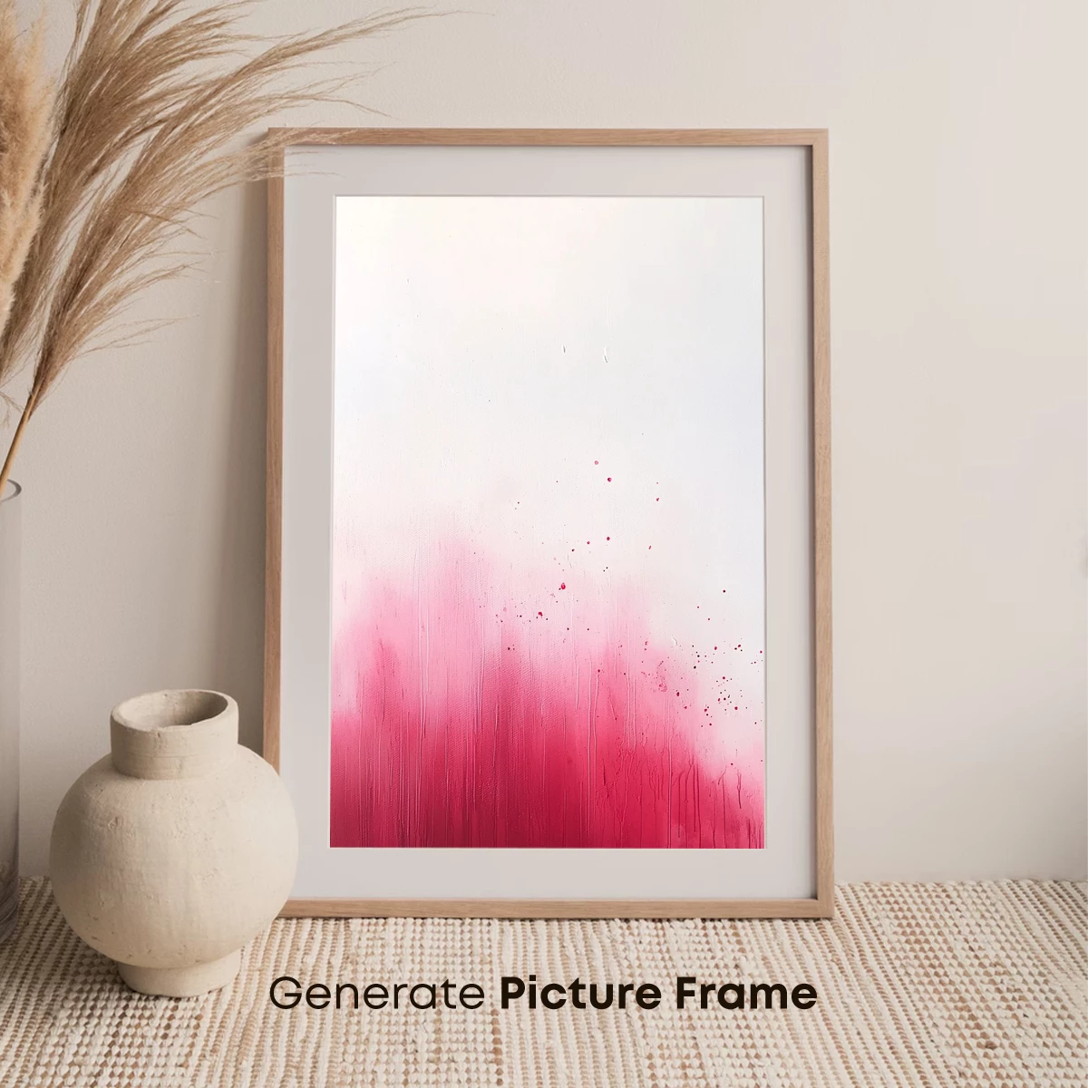 Crimson Rainfall: Abstract Watercolor Drama - Image 7