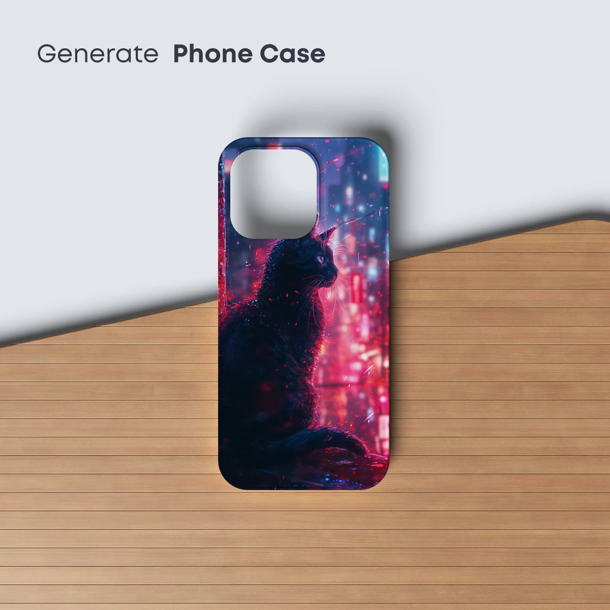 Cyberpunk Cat: Neon Dreams in the Rain - Image 3