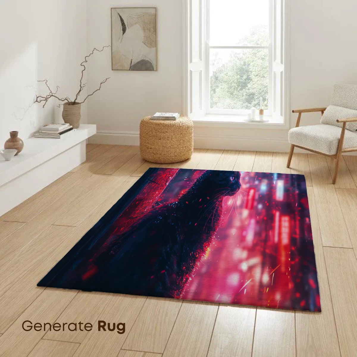 Cyberpunk Cat: Neon Dreams in the Rain - Image 6