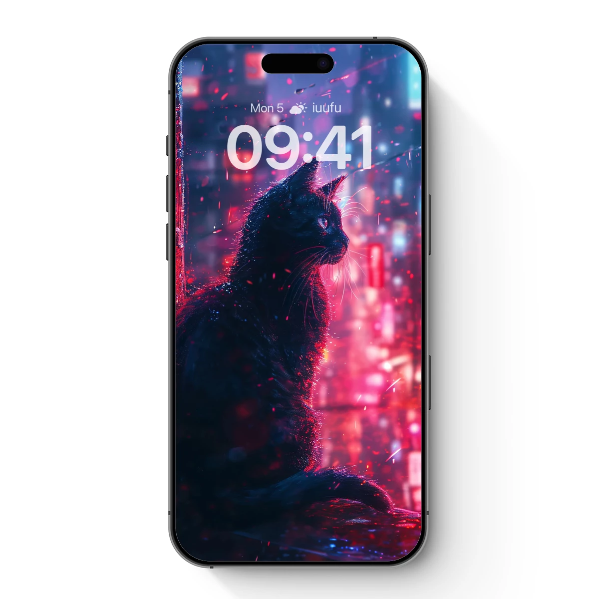 Cyberpunk Cat: Neon Dreams in the Rain