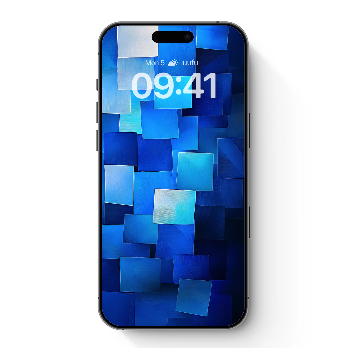 Blue Geometric Odyssey: A Digital Tapestry