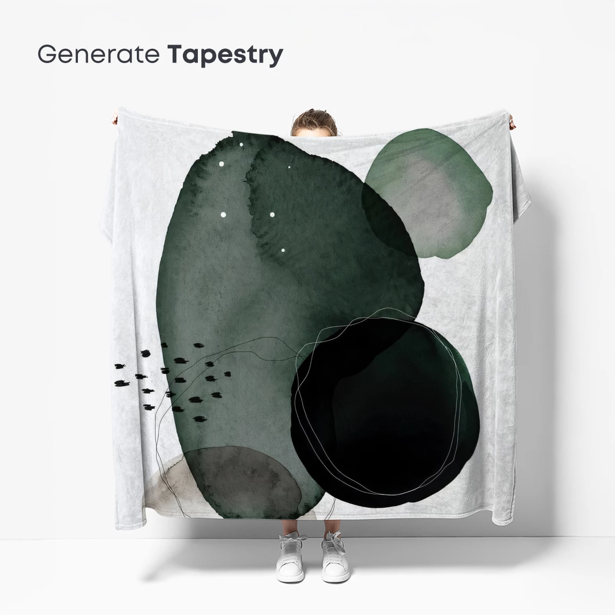 Ethereal Ink Blooms: Abstract Watercolor Harmony - Image 5