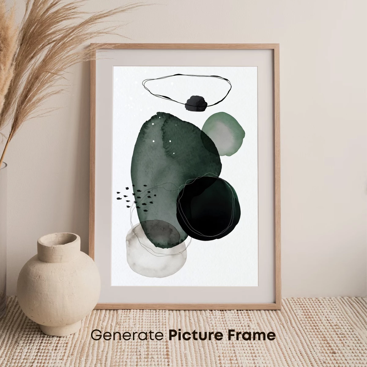 Ethereal Ink Blooms: Abstract Watercolor Harmony - Image 7