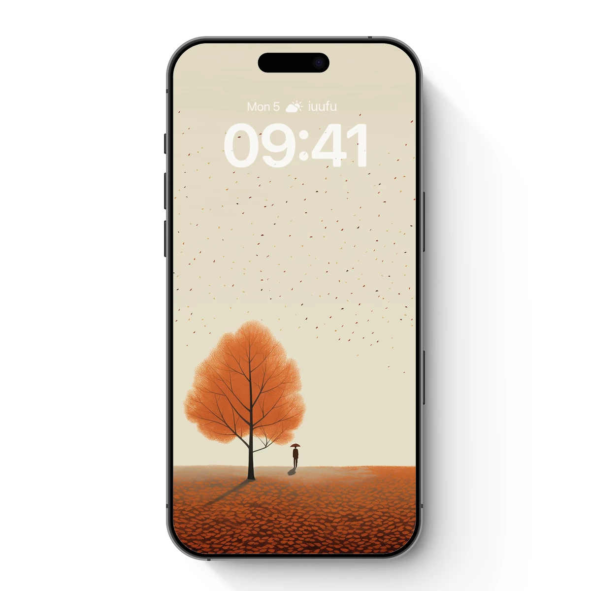 Autumn Solitude: Leafy Embrace