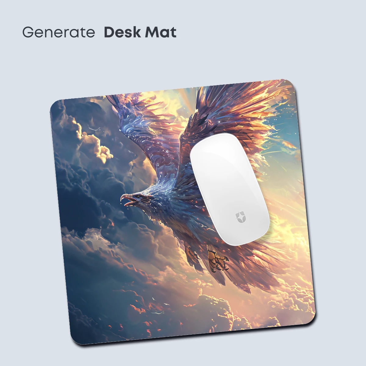 Eagle Soaring Through Celestial Clouds - Image 4