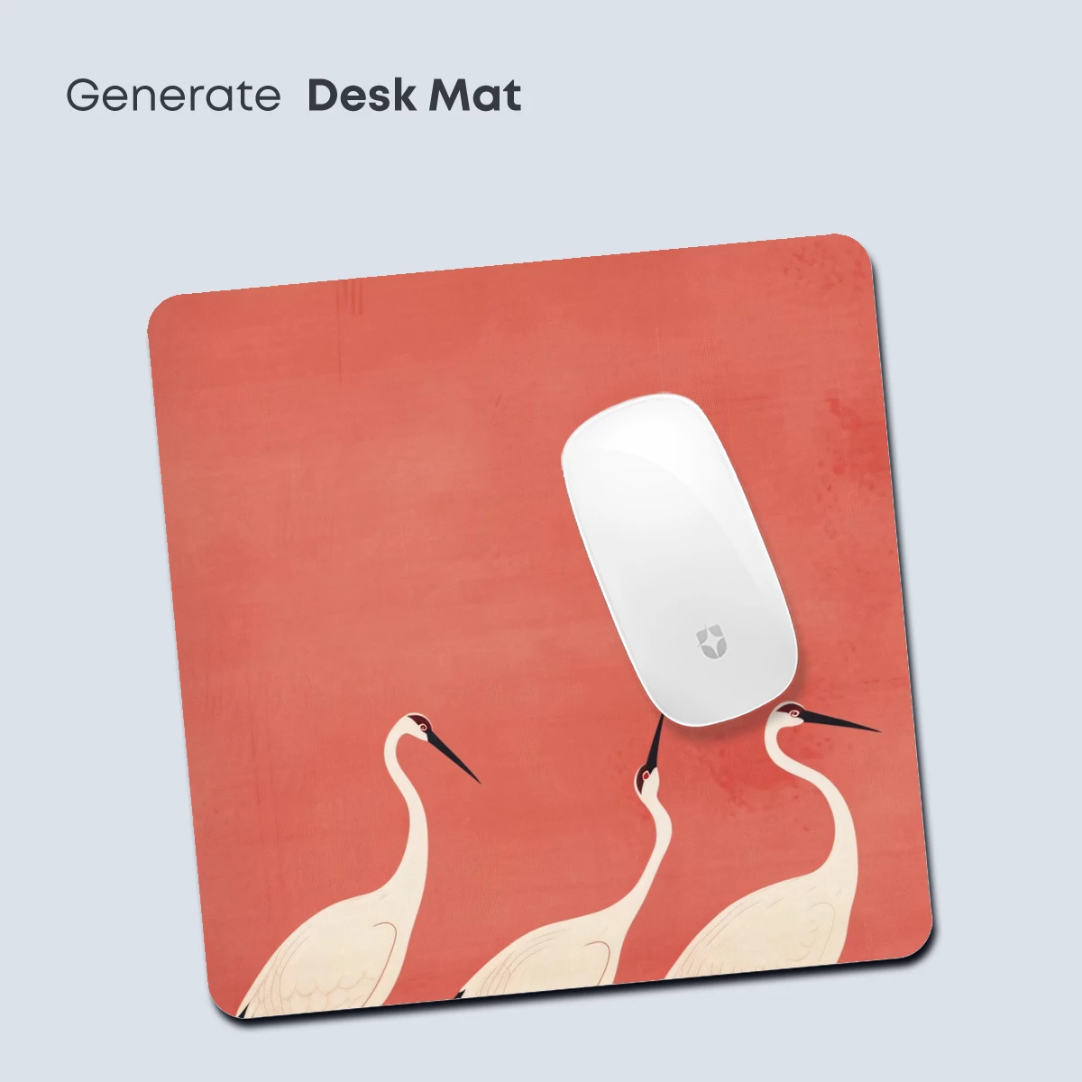 Elegant Cranes in Coral Dawn - Image 4