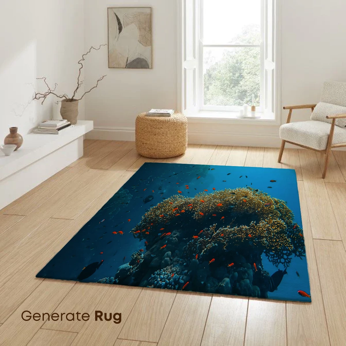 Coral Reef Symphony: Vibrant Fish Among Azure Depths - Image 6