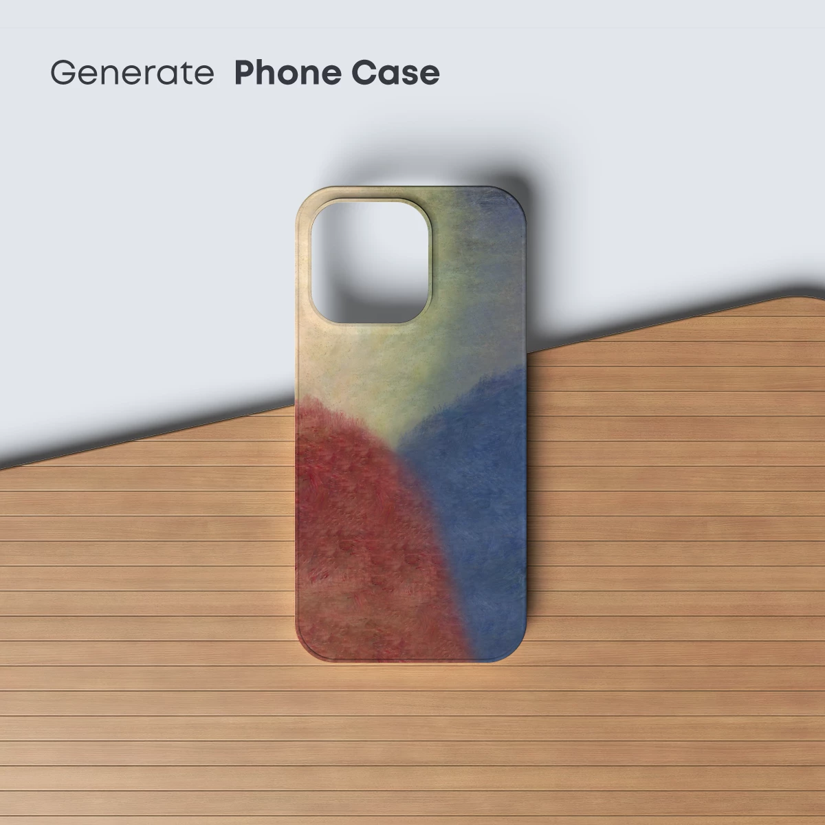 Abstract Horizon: Red and Blue Terrain - Image 3