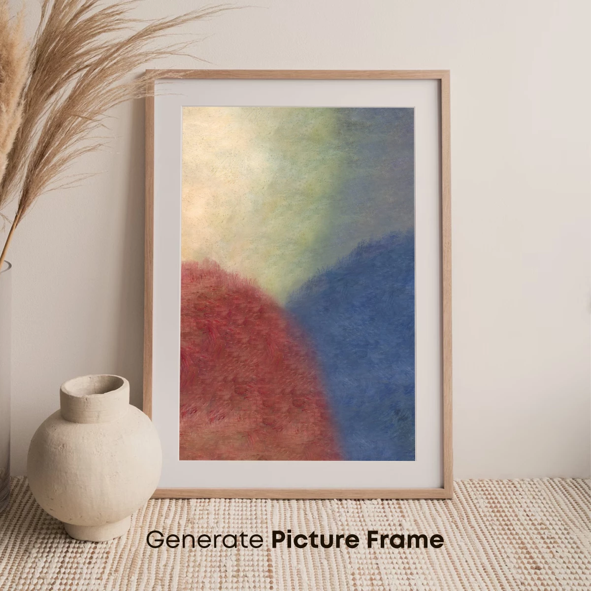 Abstract Horizon: Red and Blue Terrain - Image 7