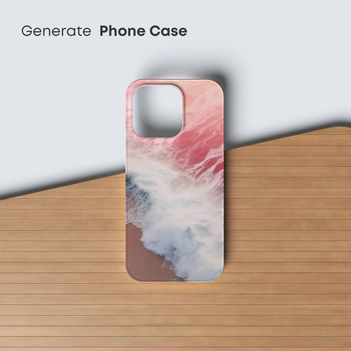 Crimson Tide: Ocean Waves at Sunset - Image 3