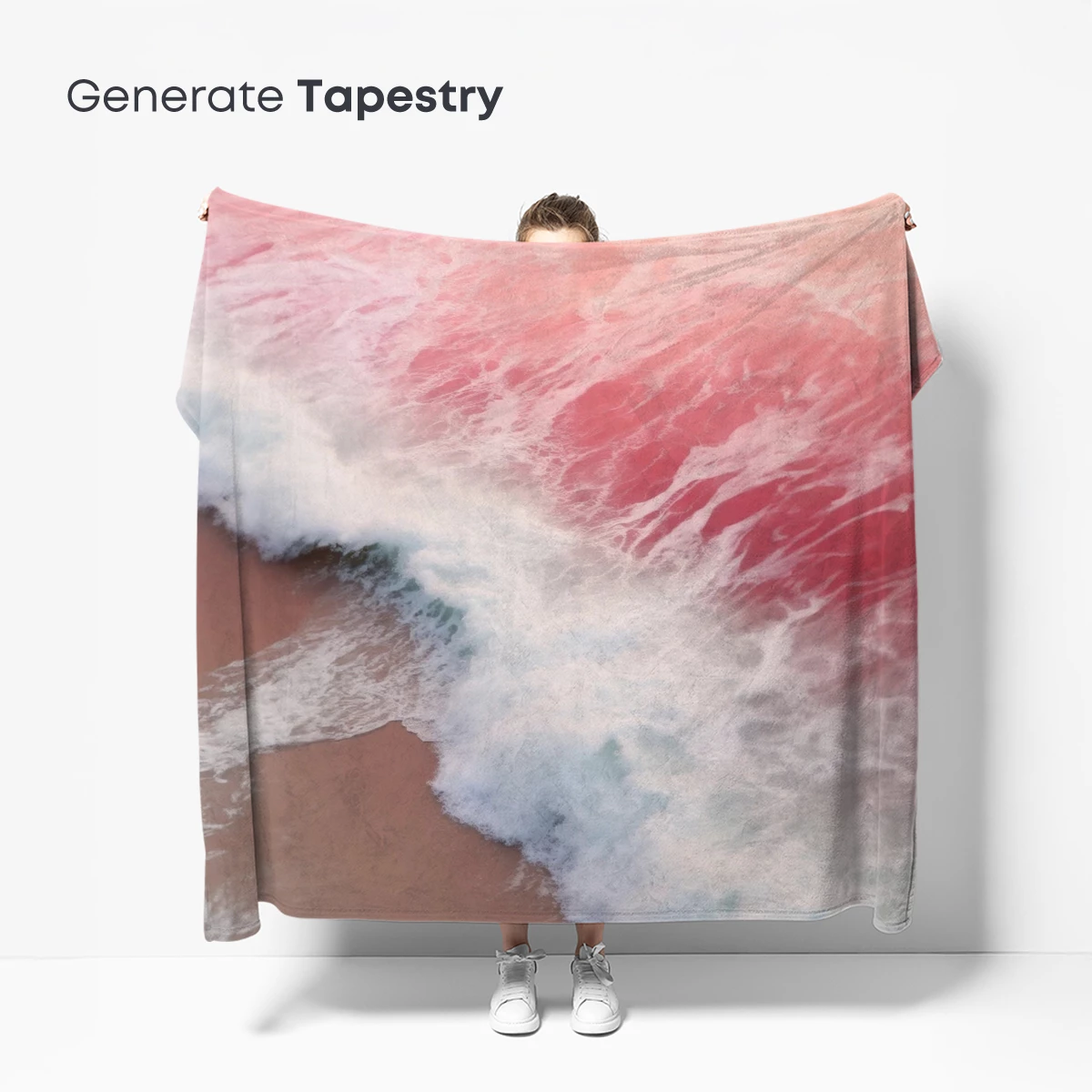 Crimson Tide: Ocean Waves at Sunset - Image 5