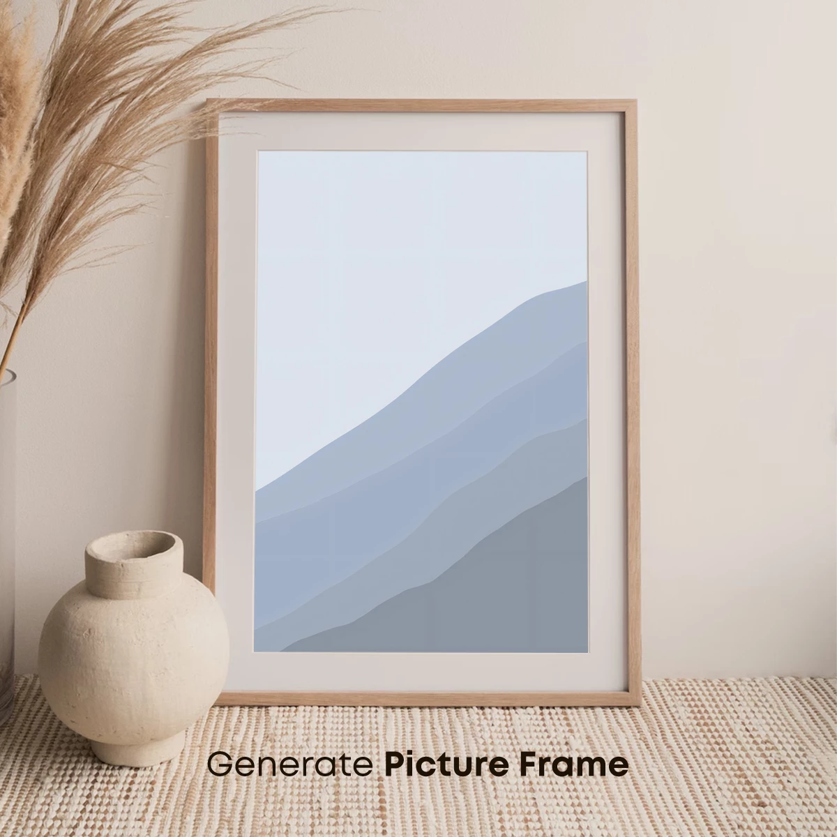 Layered Mountain Serenity: Minimalist Landscape Art - Image 7